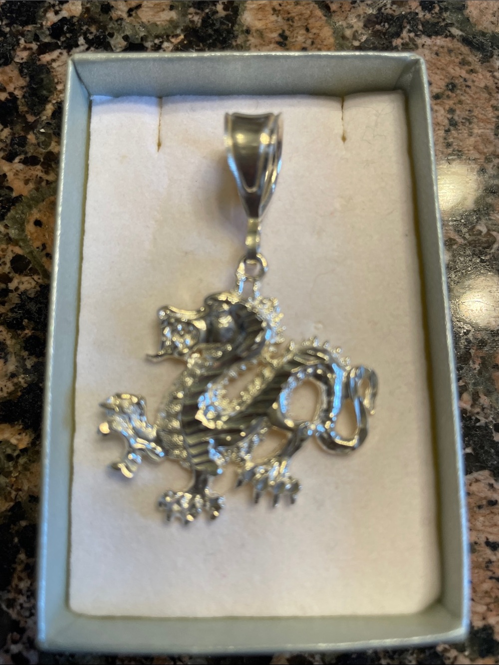 STERLING SILVER DRAGON PENDANT WITHOUT CHAIN NWT - Picture 10 of 10